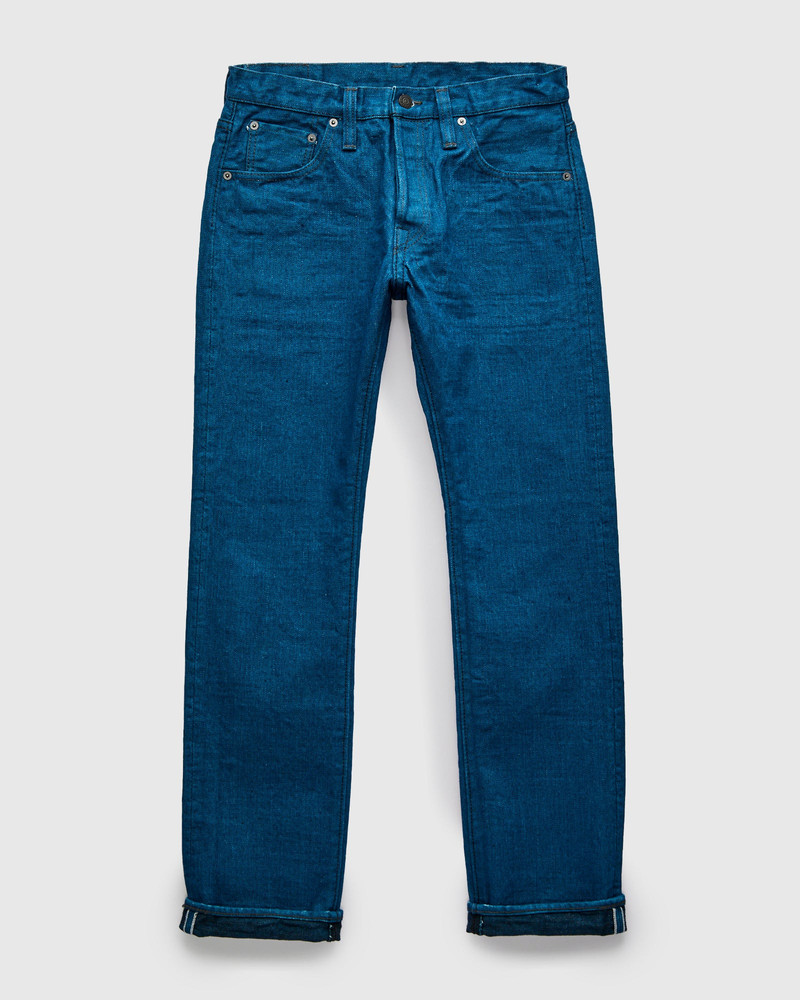 Pure Blue Japan PBO-002-005 "Asagi" 16.5oz Rinsed Selvedge Denim - Slim Straight Fit outlook