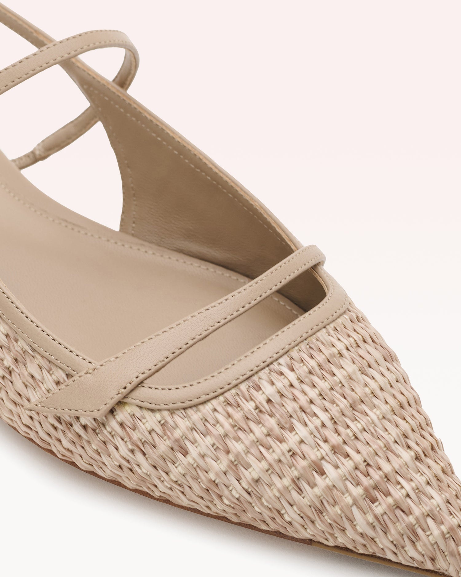 TITA RAFFIA FLAT CHALK - 3