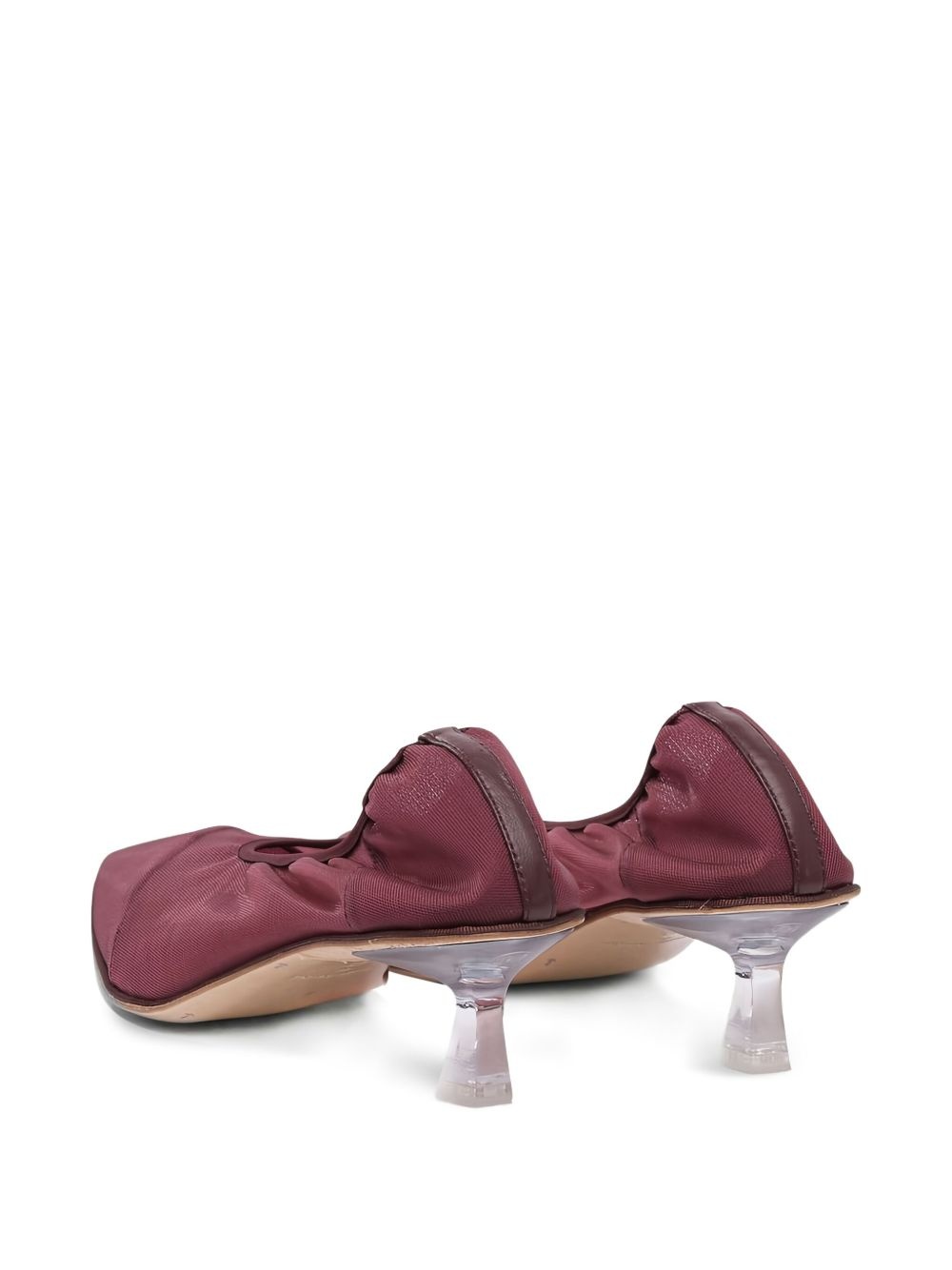 50mm kitten-heel mesh pumps - 3