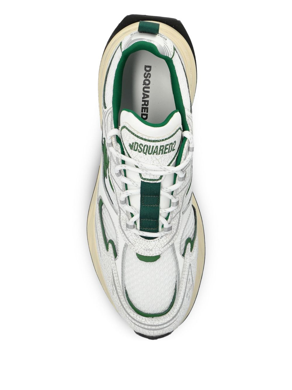 leaf-detail sneakers - 3