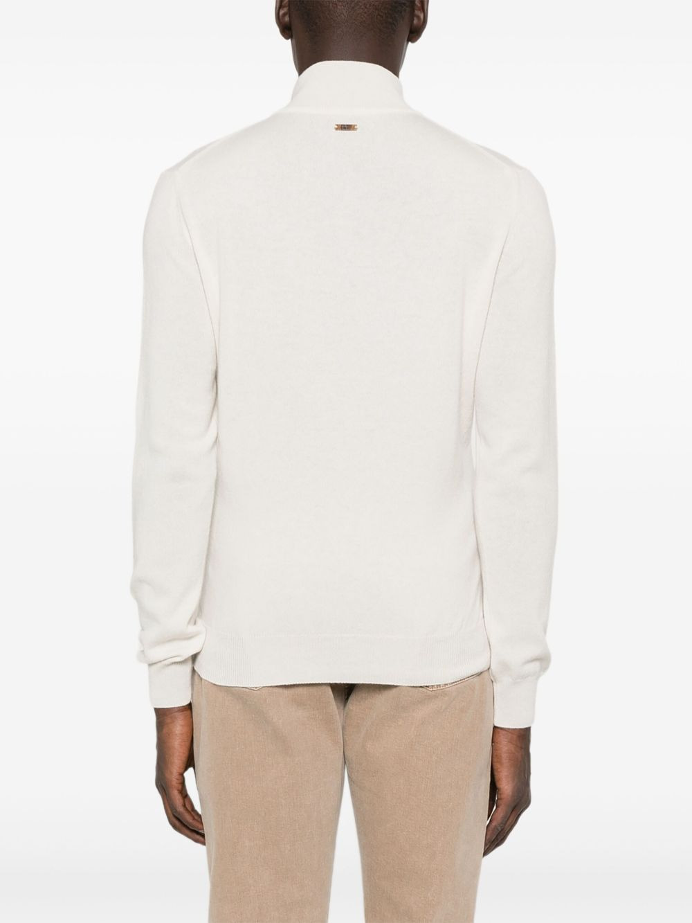half-zip cashmere sweater - 4