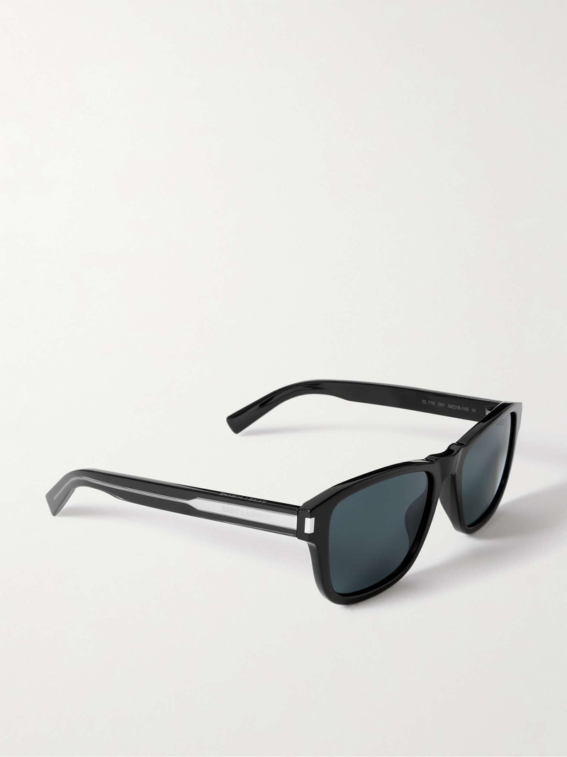Square-Frame Recycled-Acetate and Silve-Tone Sunglasses 3