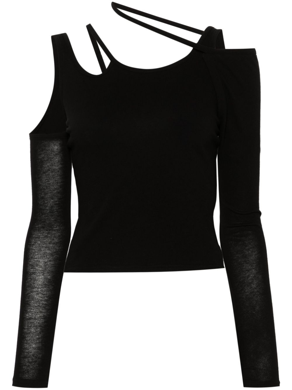 cold shoulder-design top - 1