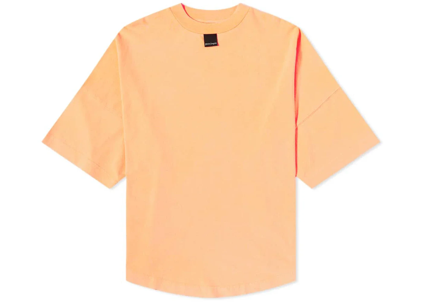 Palm Angels Blurred Logo Oversized T-Shirt Orange Fluo Black - 1