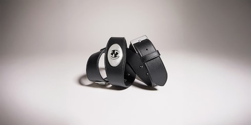 Belt with square buckle 1