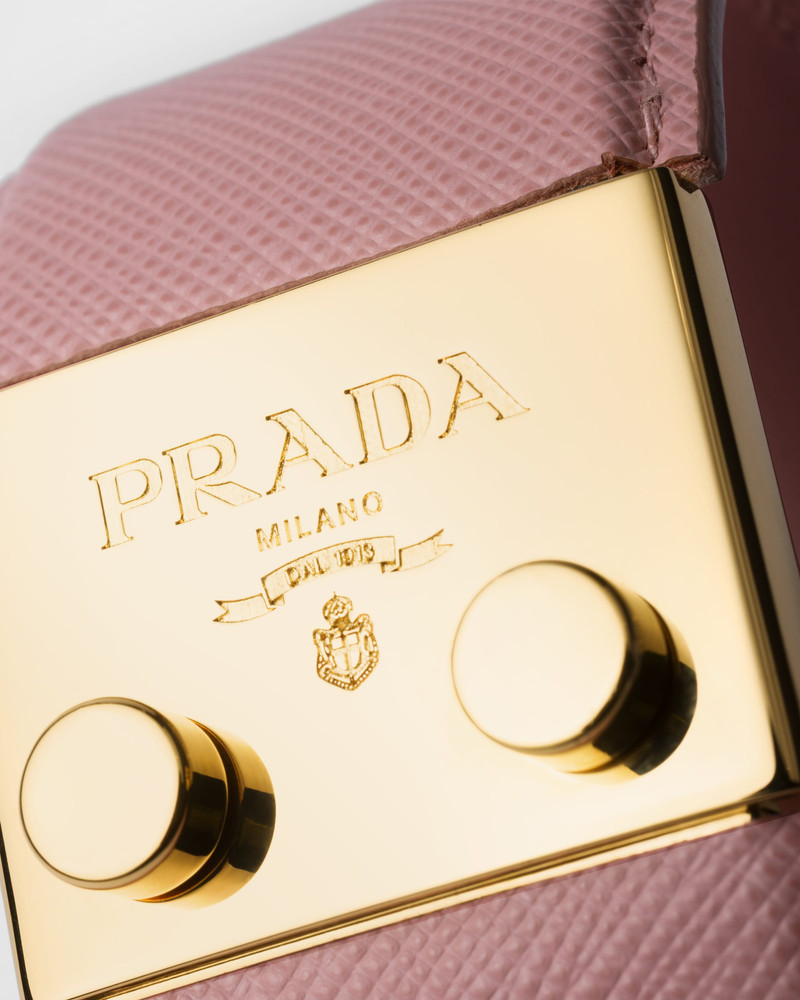 Prada Metal and Saffiano leather bracelet outlook