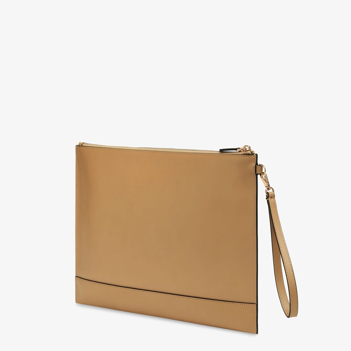 Beige leather pouch - 2