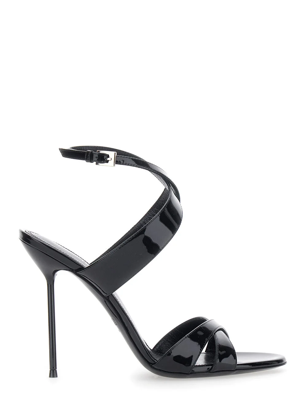 Paris Texas Women 'Lidia' Black Sandals With High Stiletto Heel And Criss-Crossed Ankle Strap In Pat - 1