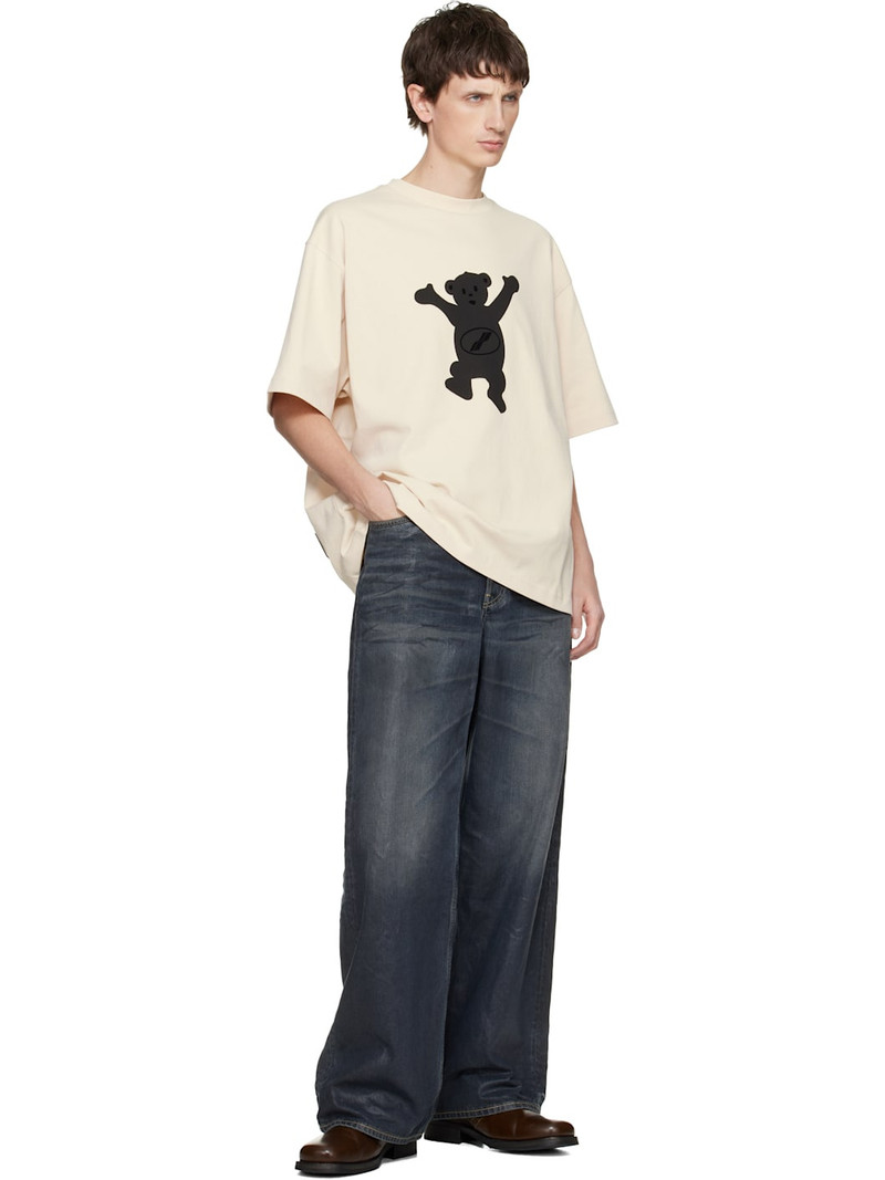 We11done Off-White Logo Teddy T-shirt outlook