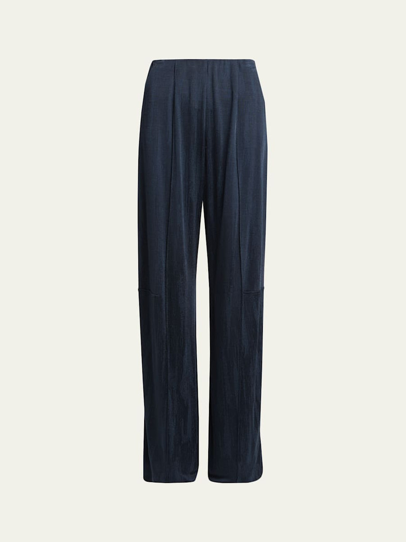 Jacquard Jersey Straight-Leg Trousers 1