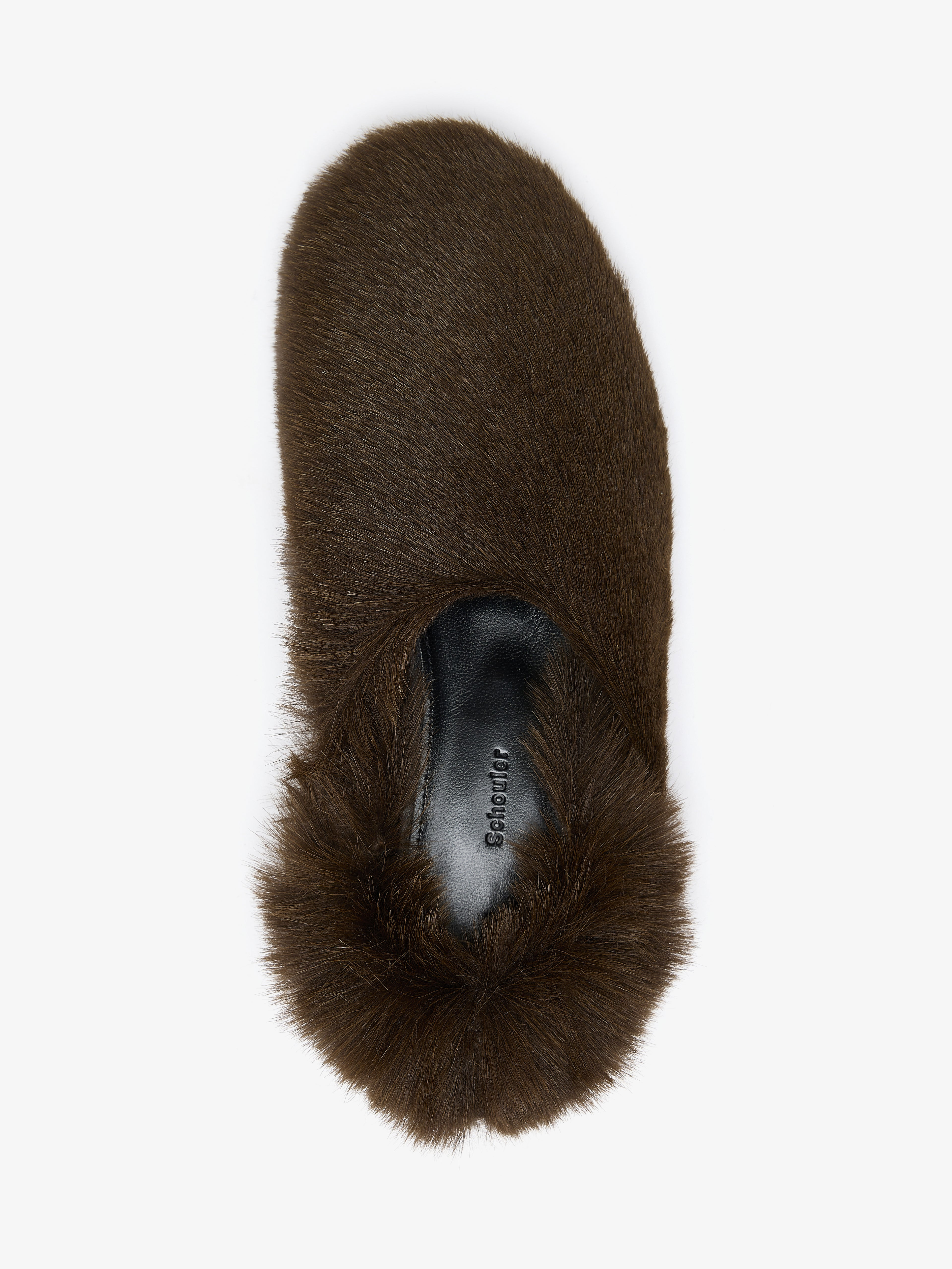 Ruched Tee Slippers in Shearling - 3