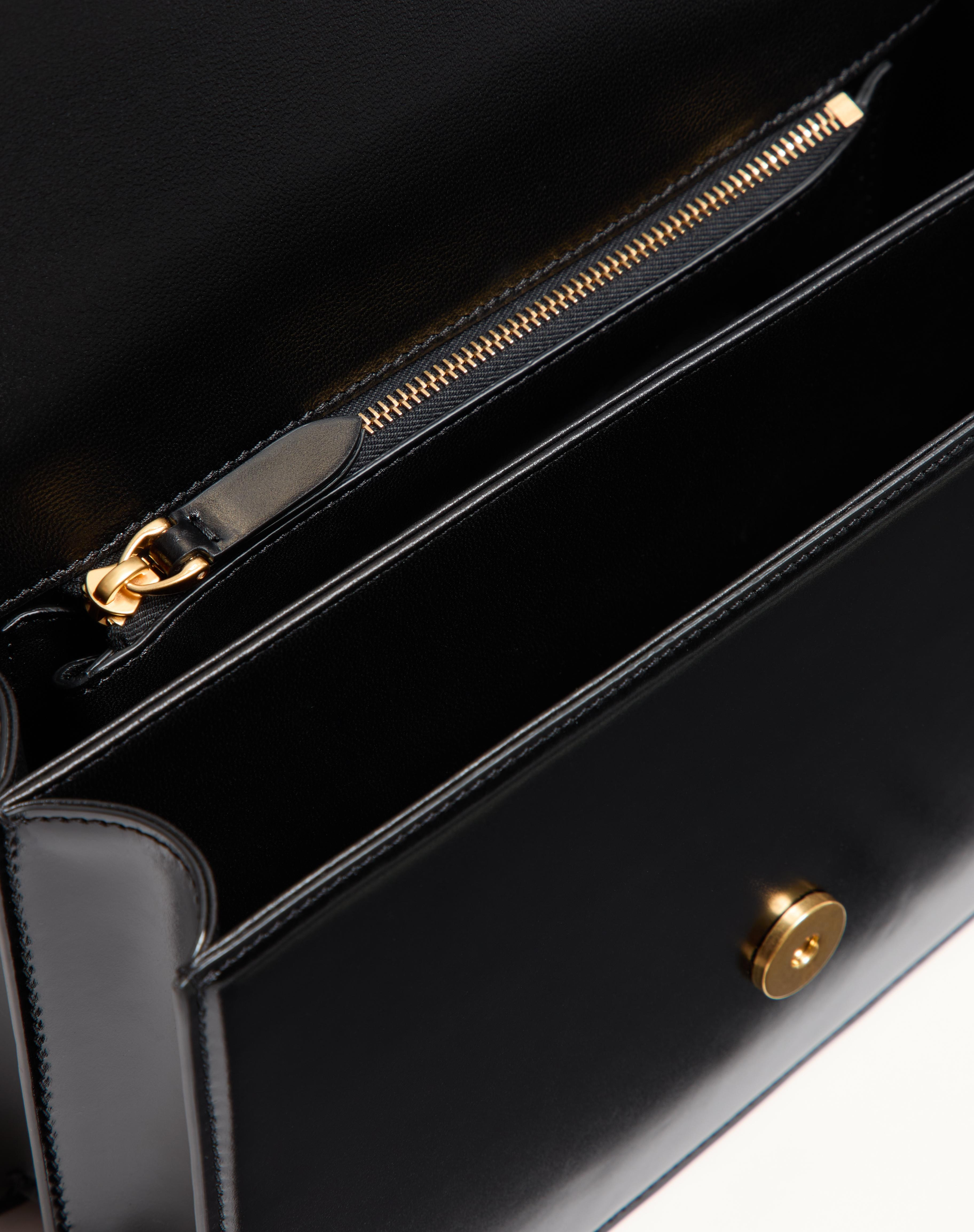 VALENTINO GARAVANI VAIN SHOULDER BAG IN SHINY CALFSKIN - 5