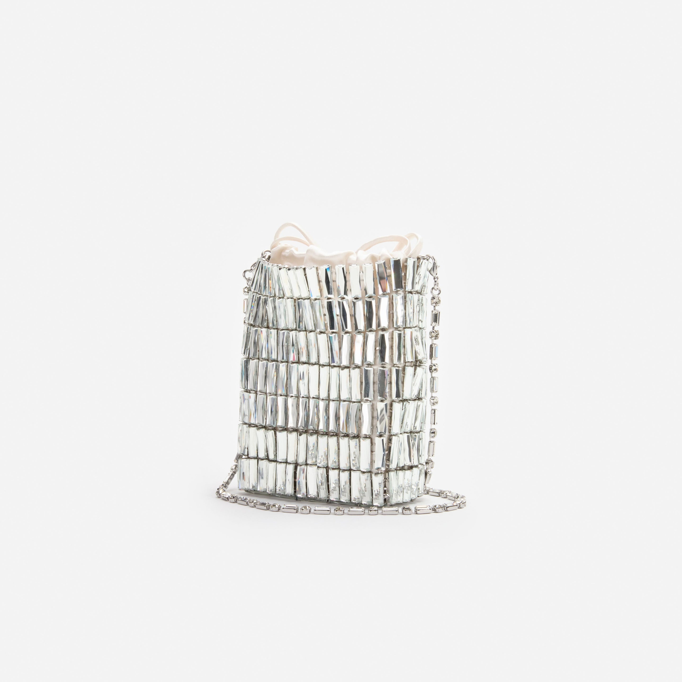 Silver Crystal Mini Bag - 2
