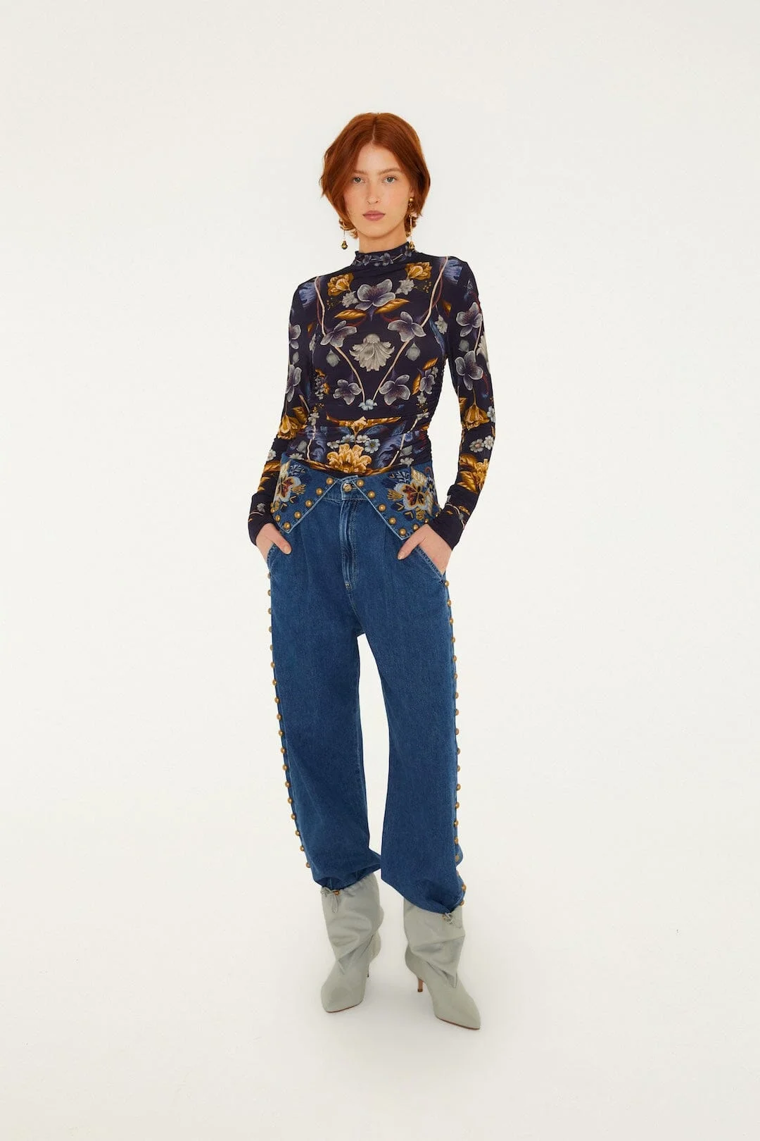 Golden Nature Jersey Blouse - 1