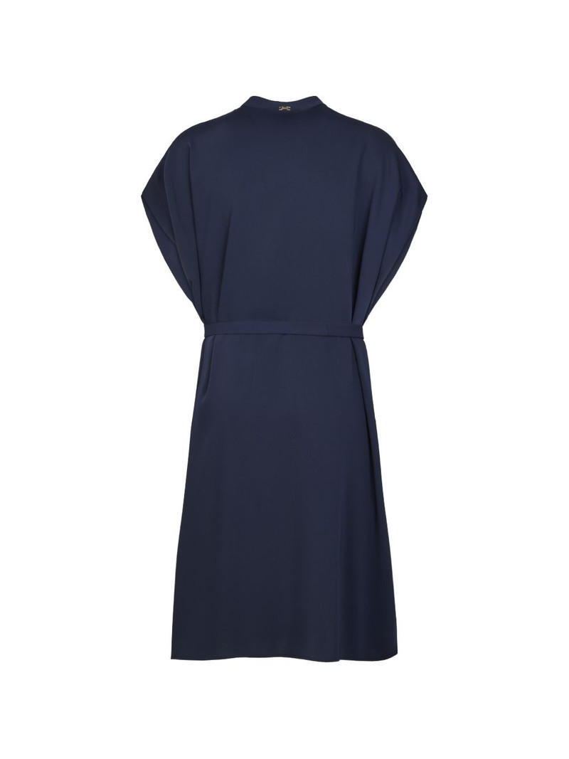 Herno belted midi dress outlook