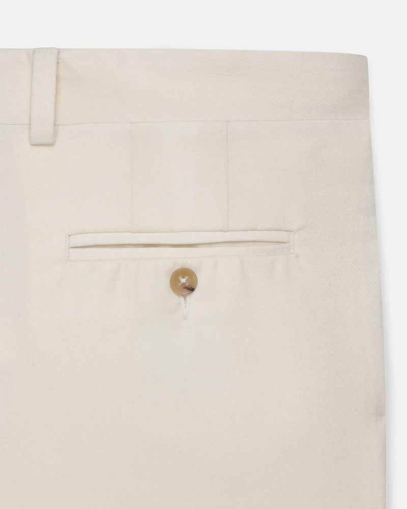 MADE-IN-CANADA WHITE WOOL FLANNEL TROUSER 3