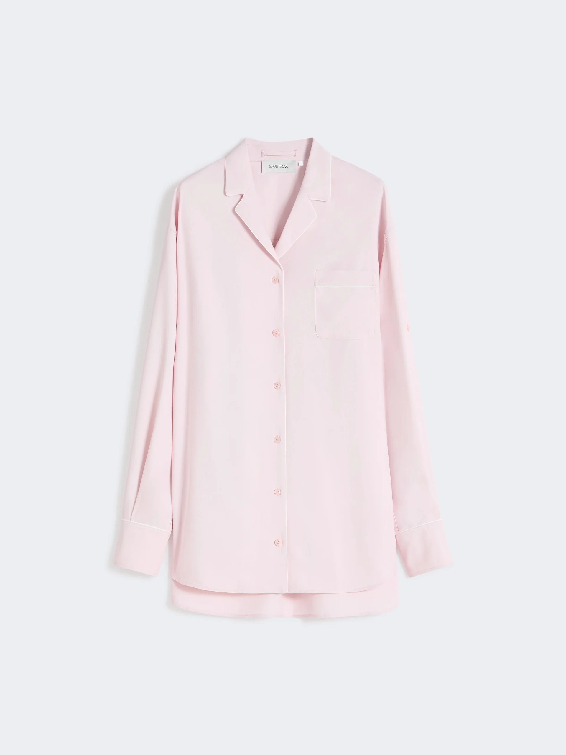 Satin overshirt - PINK - 1