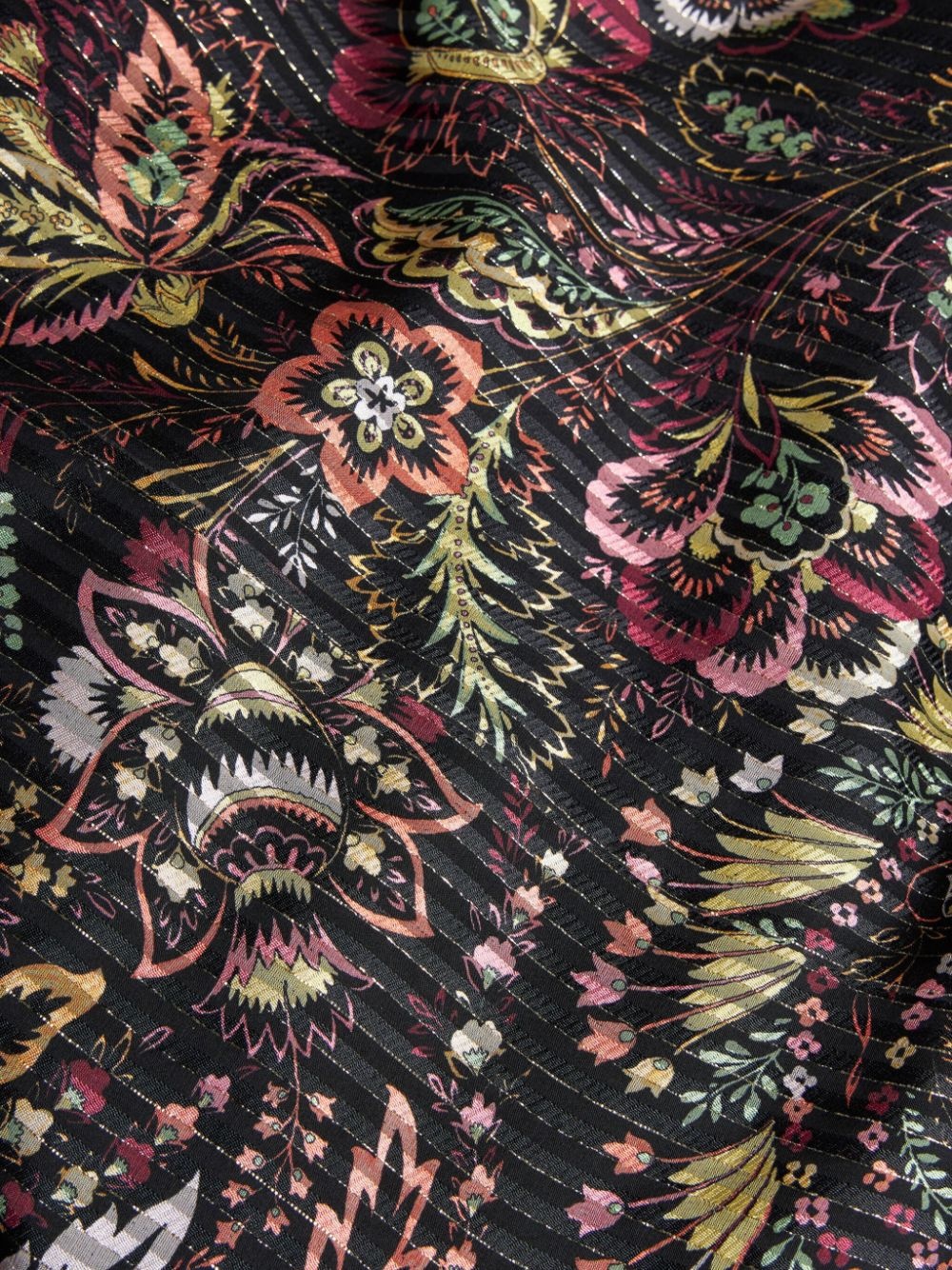 floral-print silk-blend dress - 5