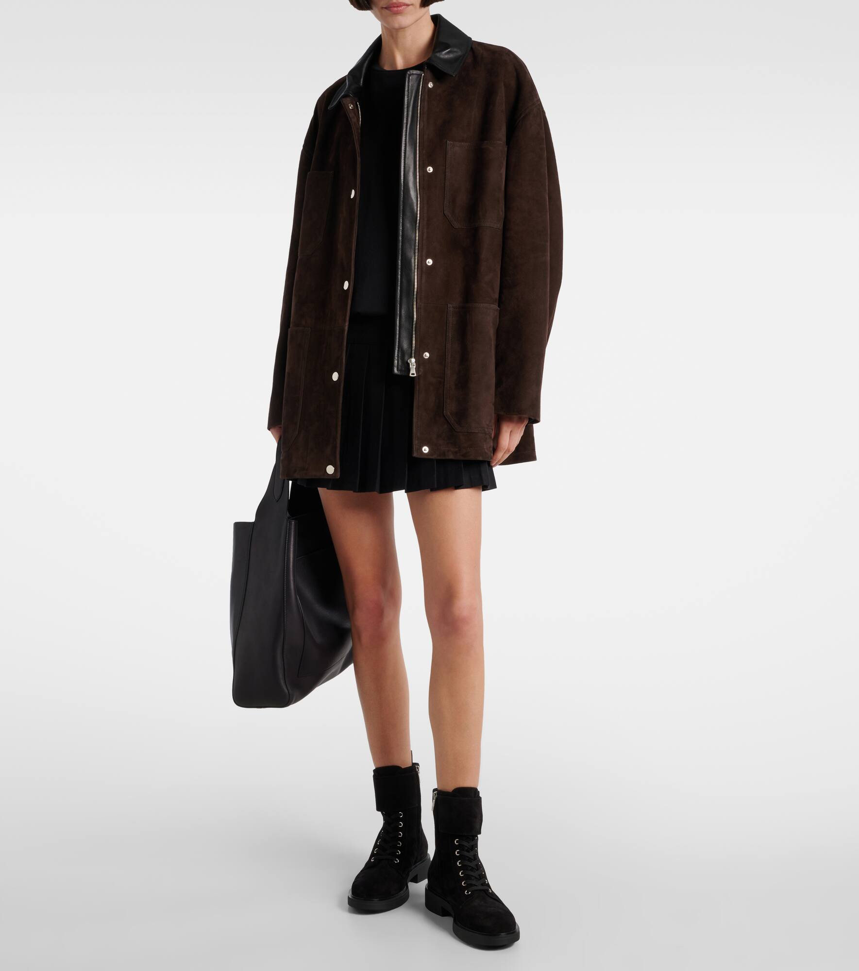 Suede combat boots - 3
