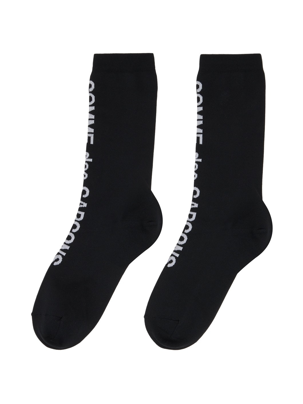Black Ribbed Socks - 2