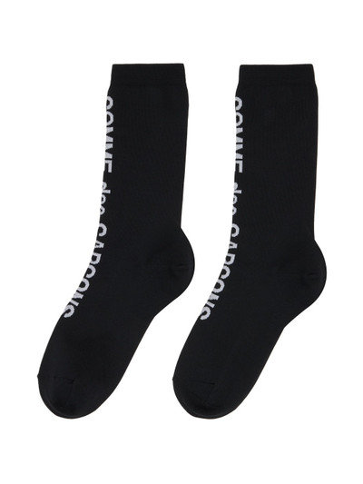 Comme Des Garçons Black Ribbed Socks outlook