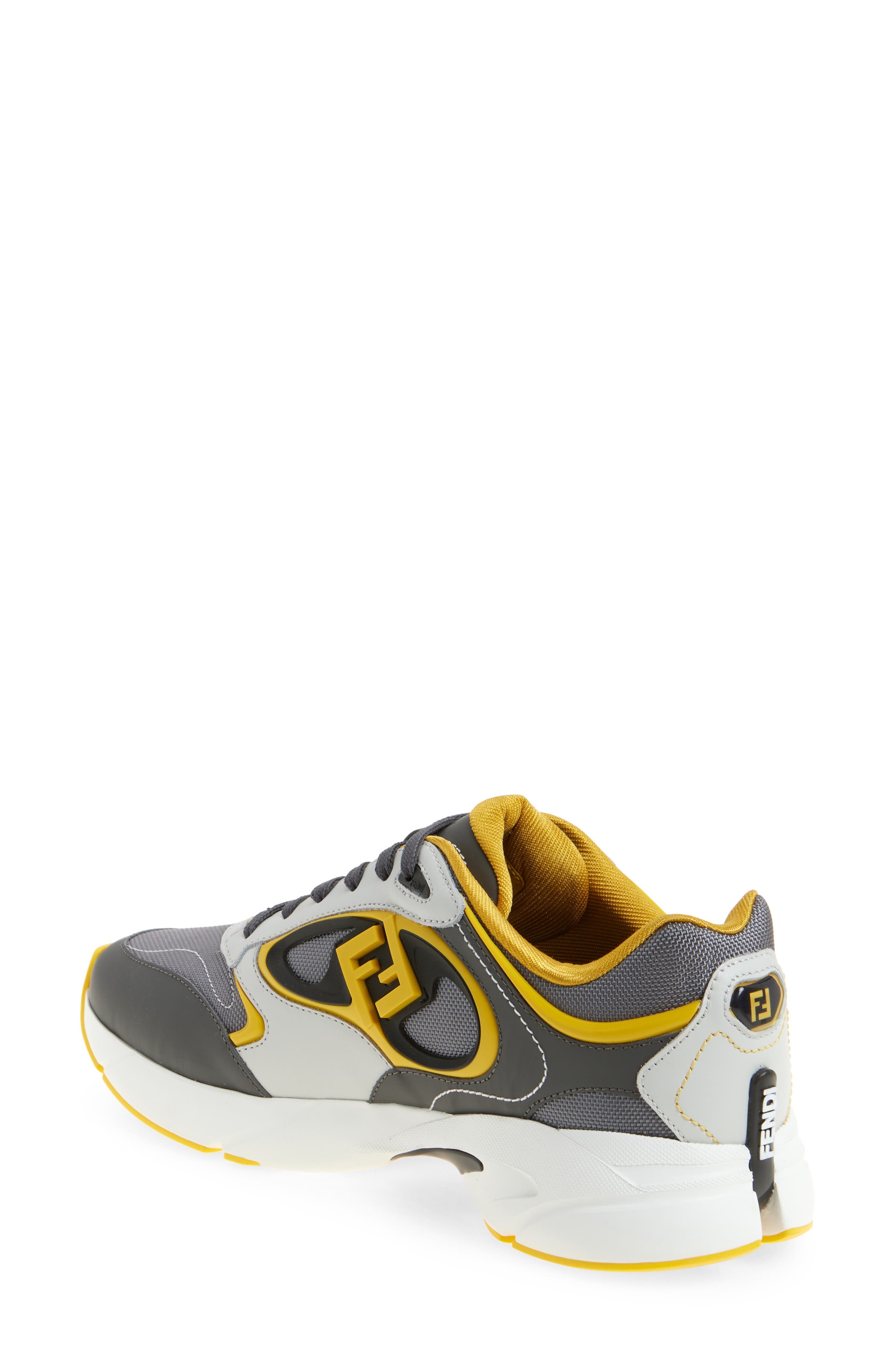 Fendi Forward Low Top Sneaker in Silver Senap at Nordstrom - 2