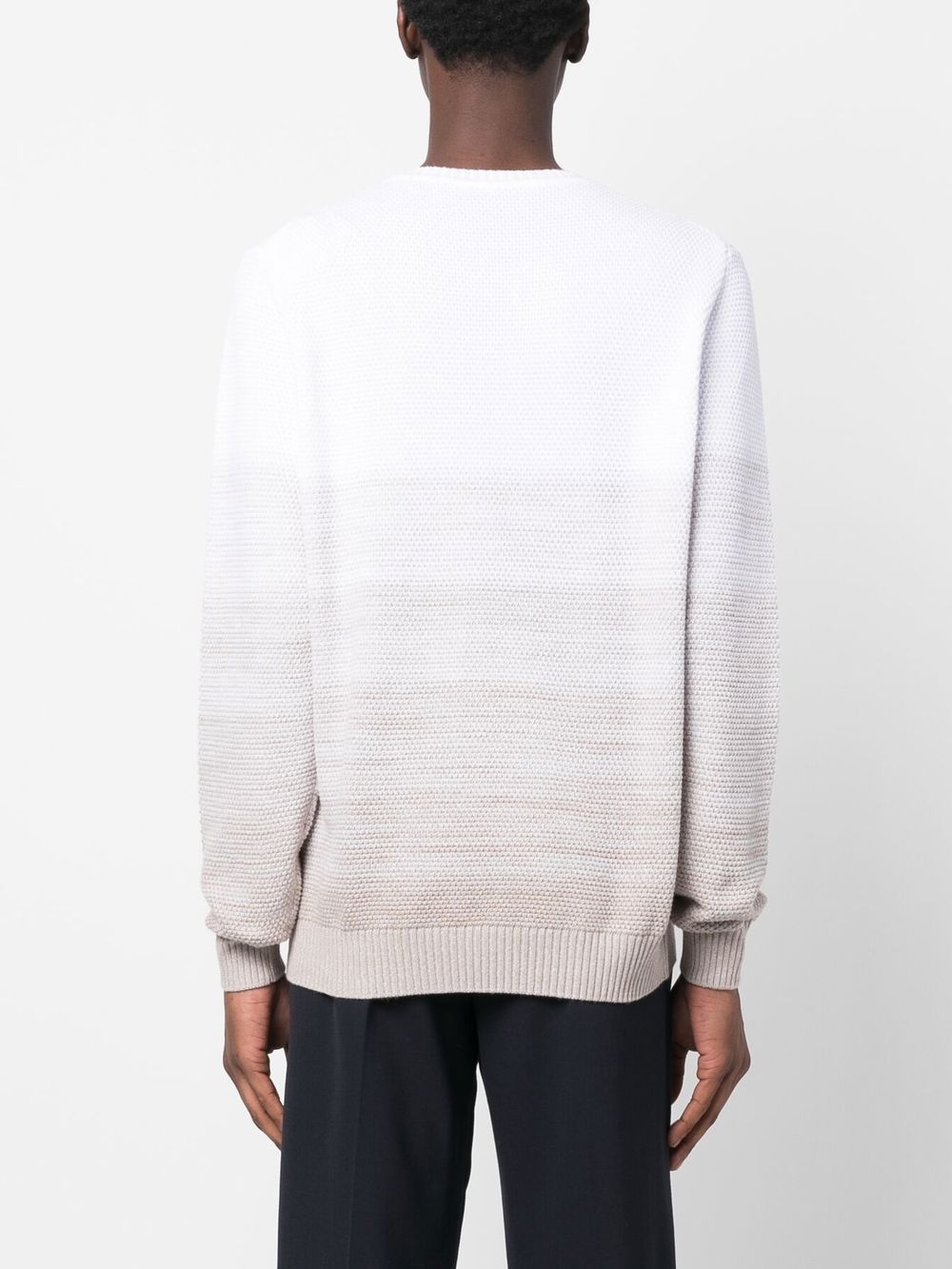 gradient-effect knitted jumper - 4