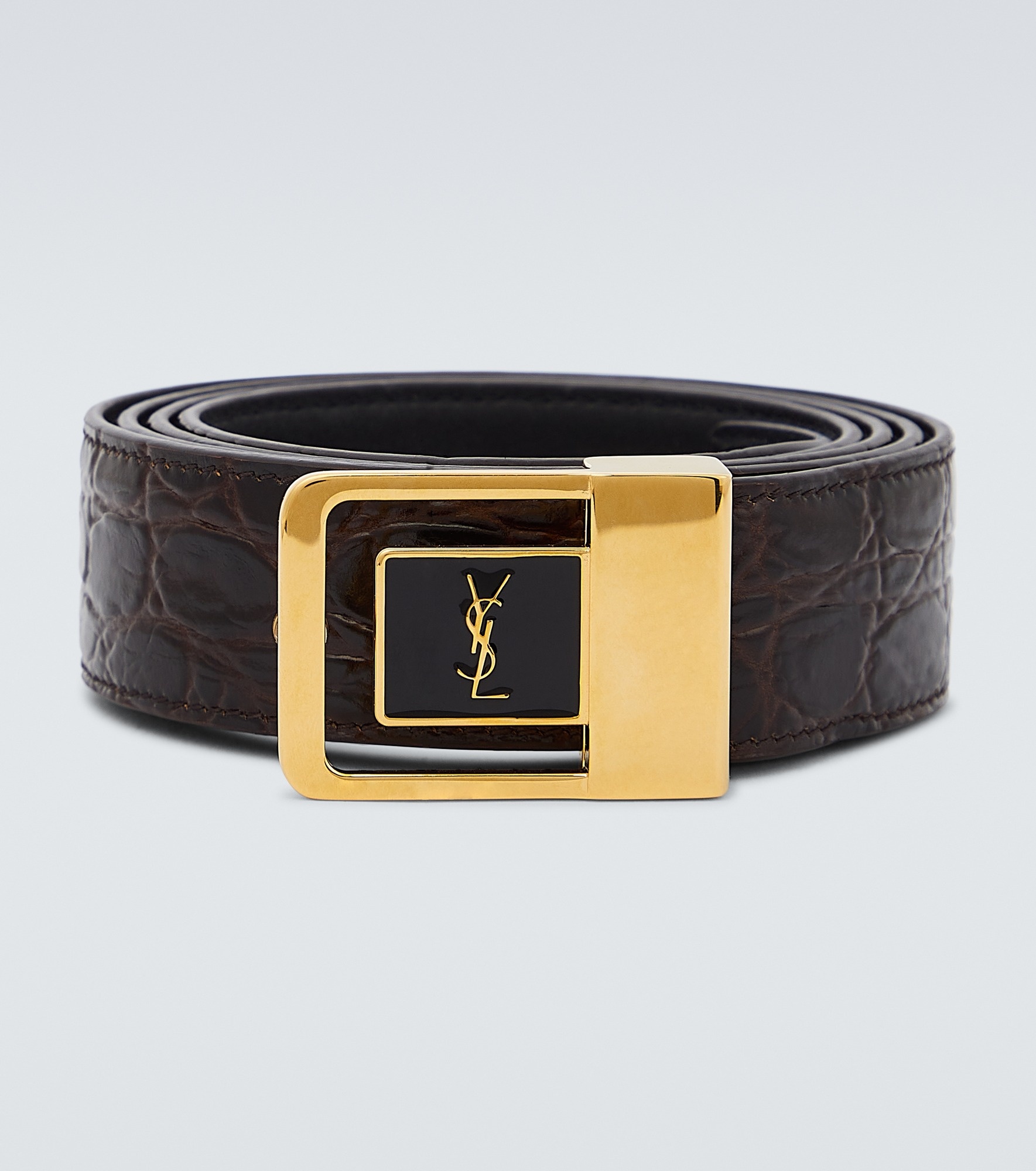 La 66 croc-effect leather belt - 1