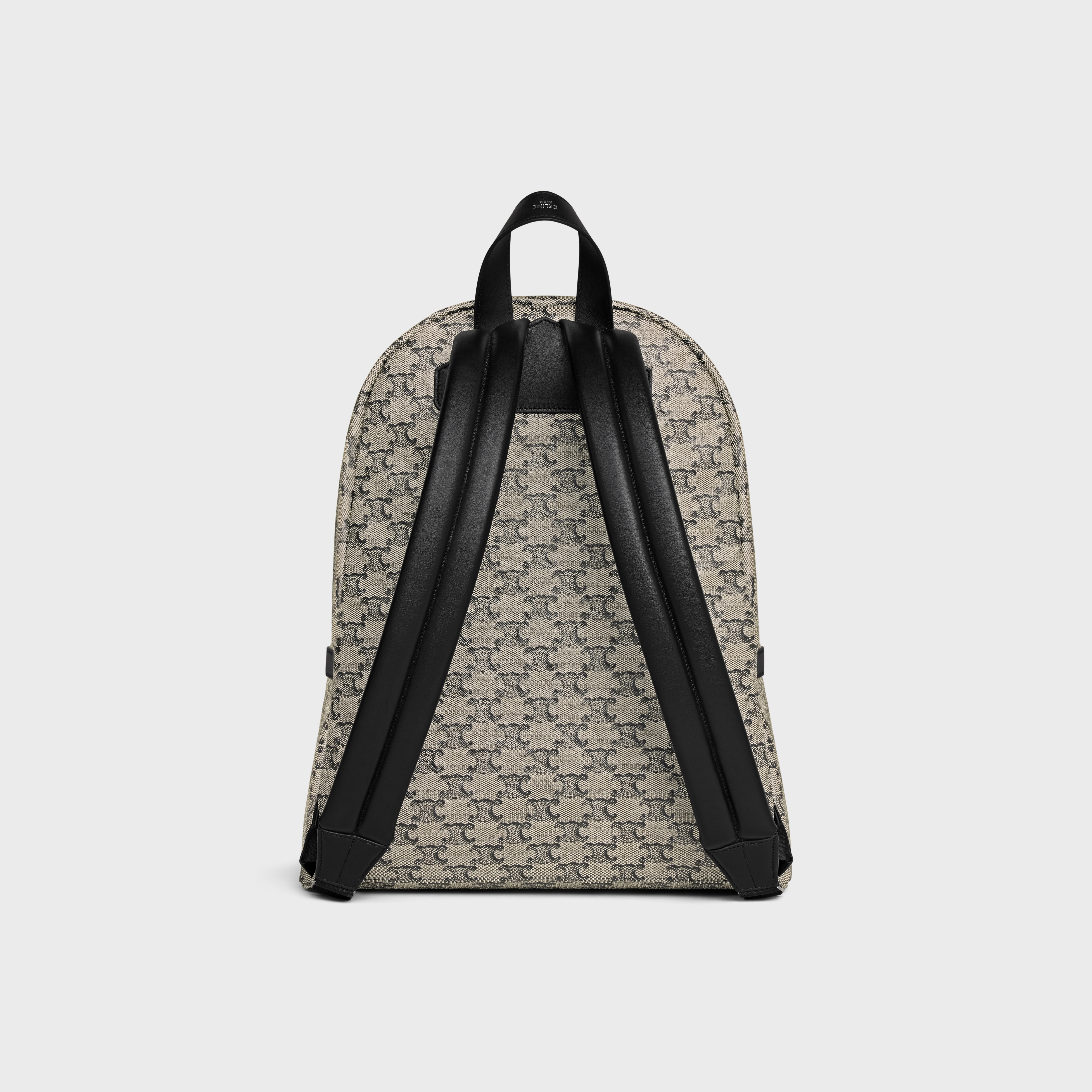 Medium Backpack in TRIOMPHE CANVAS AND CALFSKIN - 3