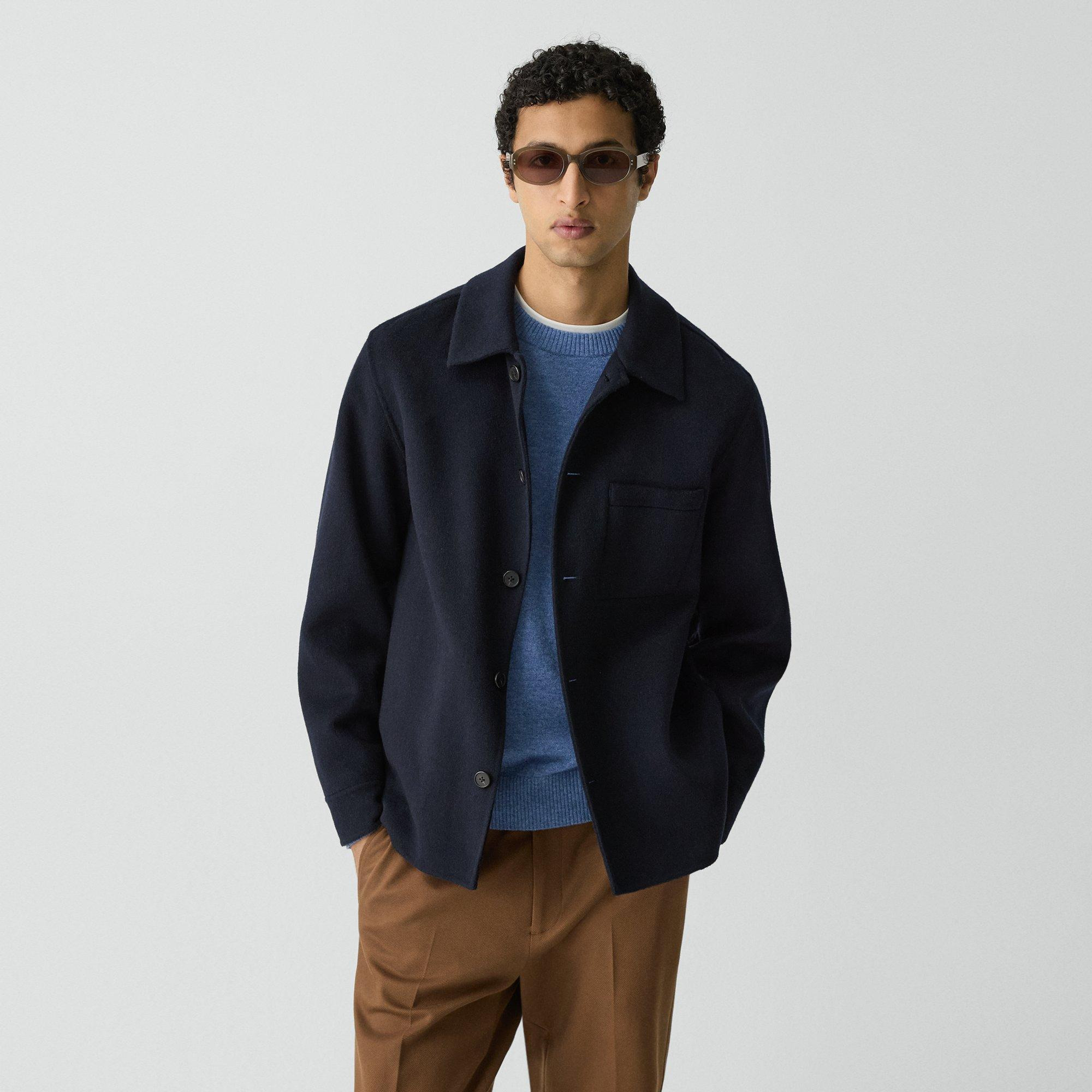 Overshirt in Double-Face Wool-Cashmere - 2