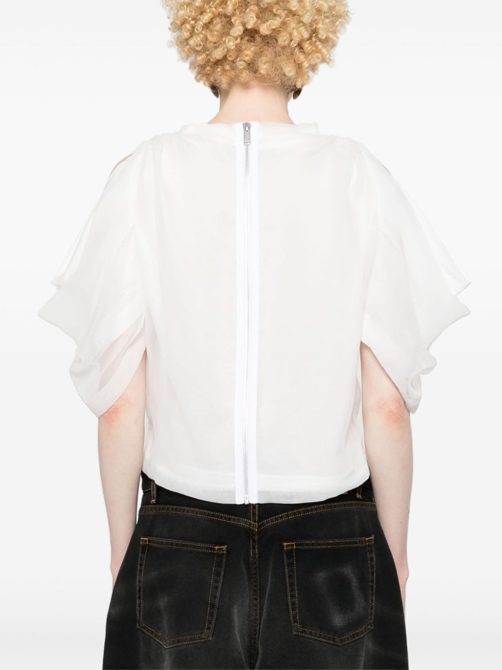 layered-design T-shirt - 4