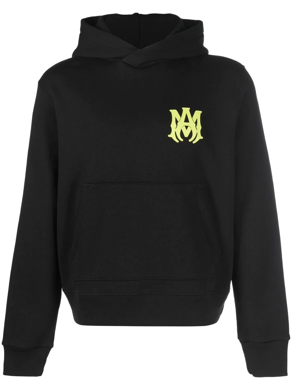 logo-print cotton hoodie - 1