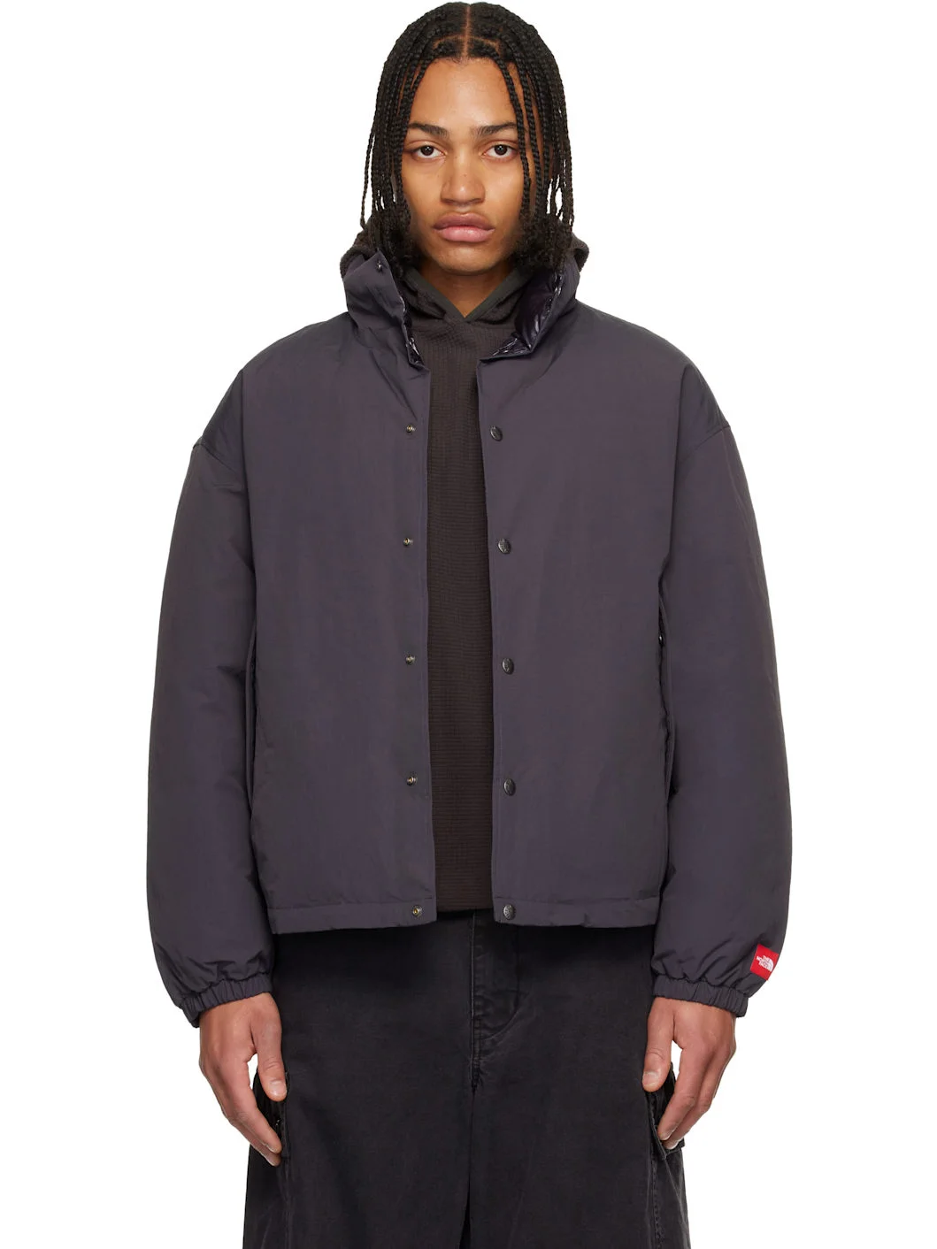 Black TNF Red Box Down Jacket - 1