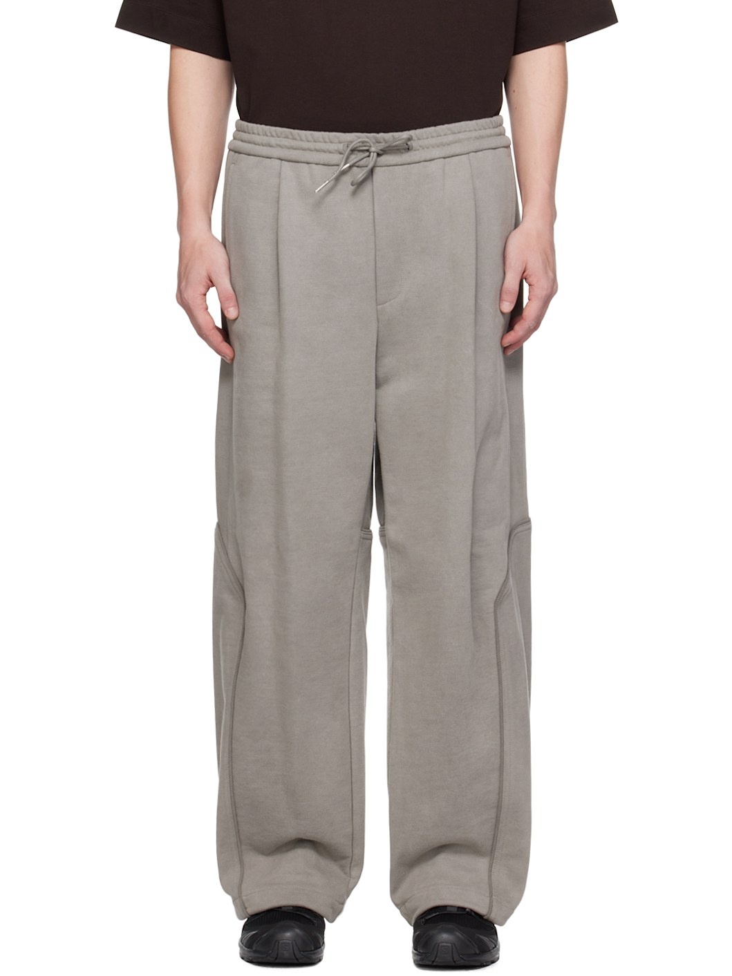 Gray Drawstring Sweatpants - 1