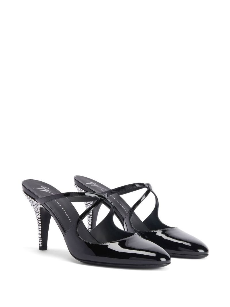 Marthe crystal 85mm mules - 2