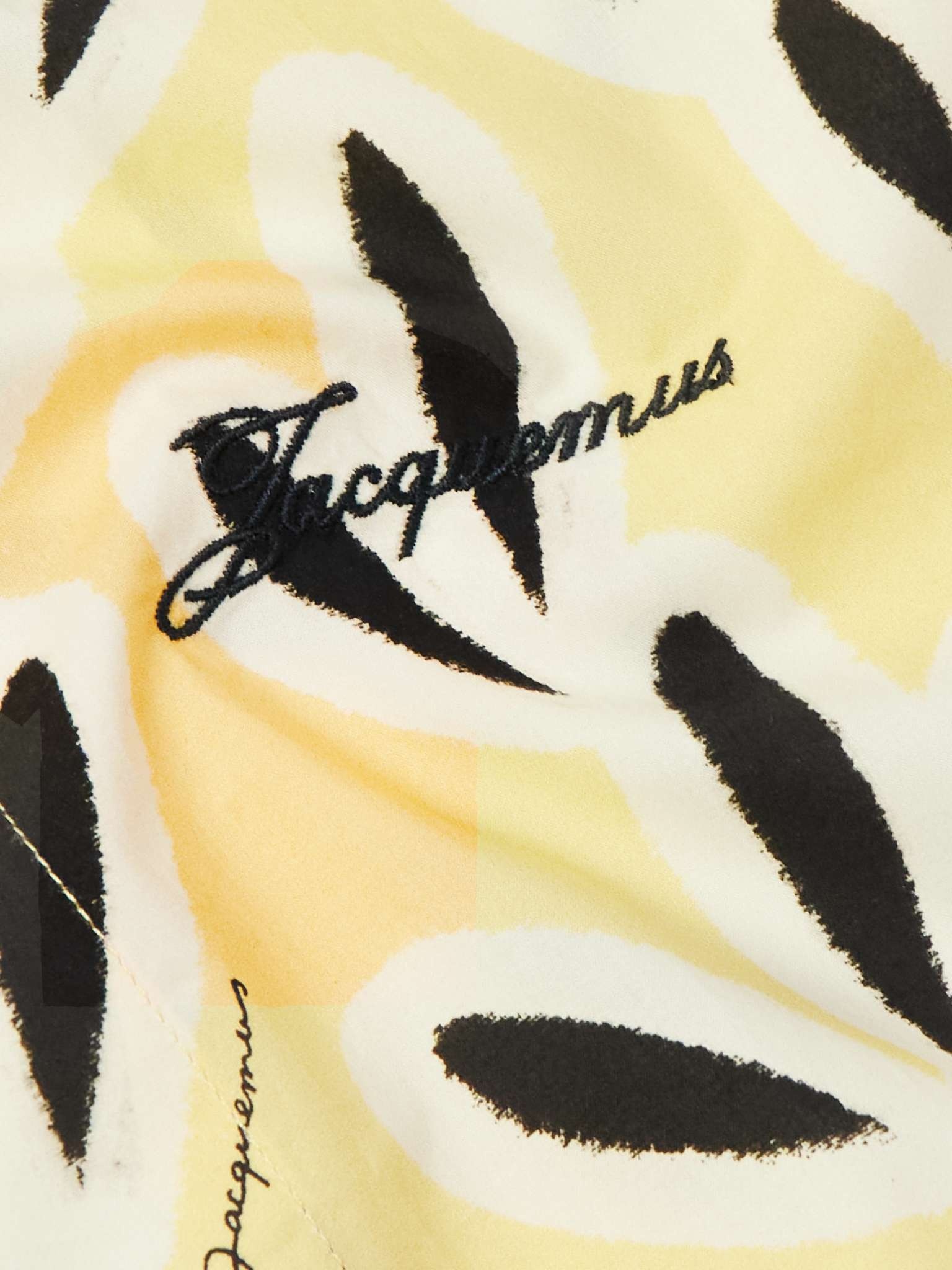 Jean Camp-Collar Logo-Embroidered Printed Cotton Shirt - 4