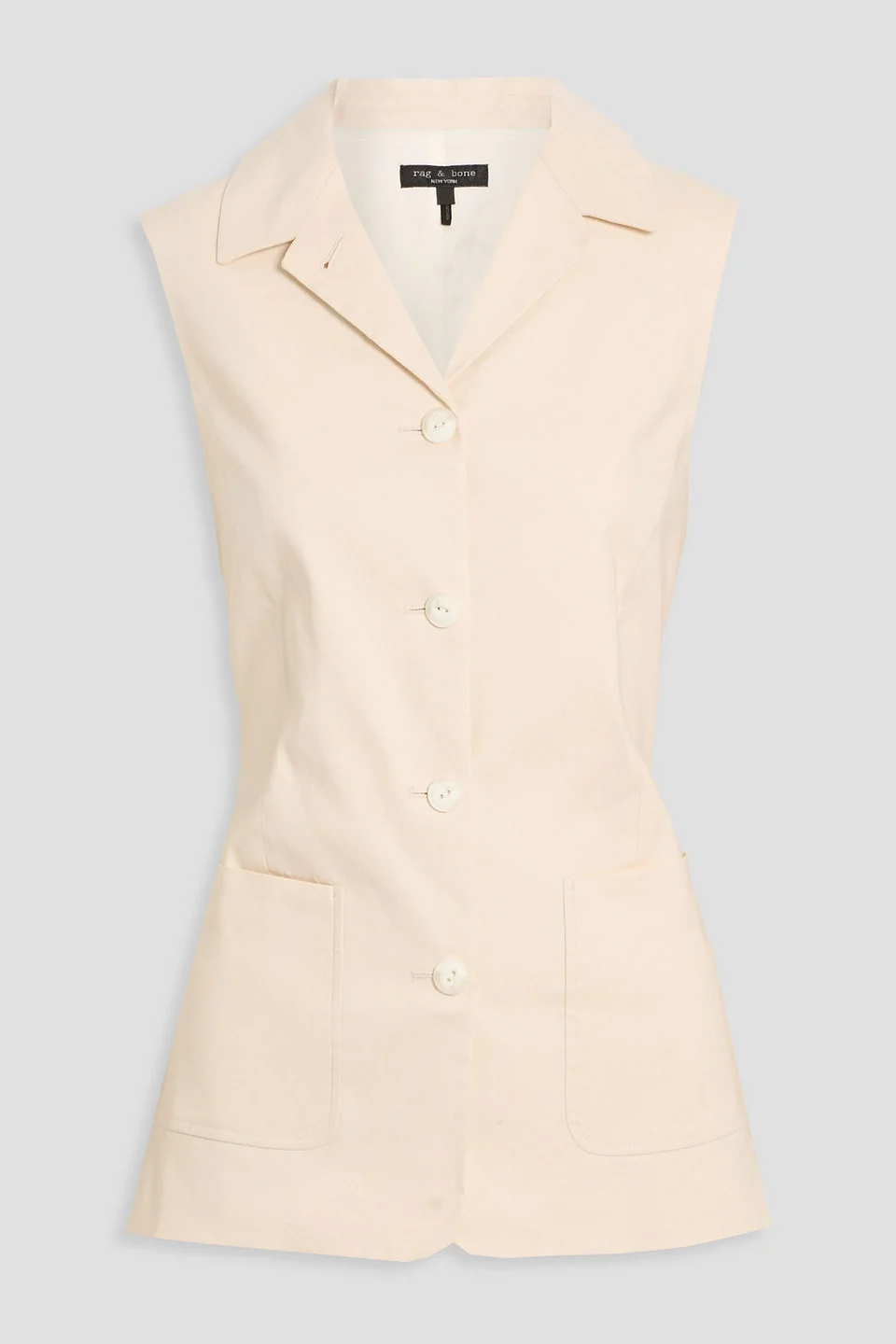 Drea linen-blend vest - 1