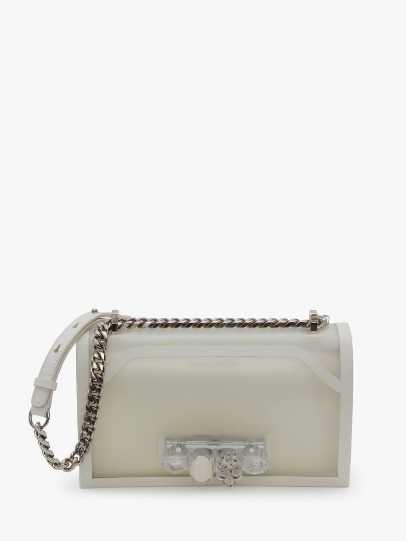 Jewelled Satchel in Transparent - 1