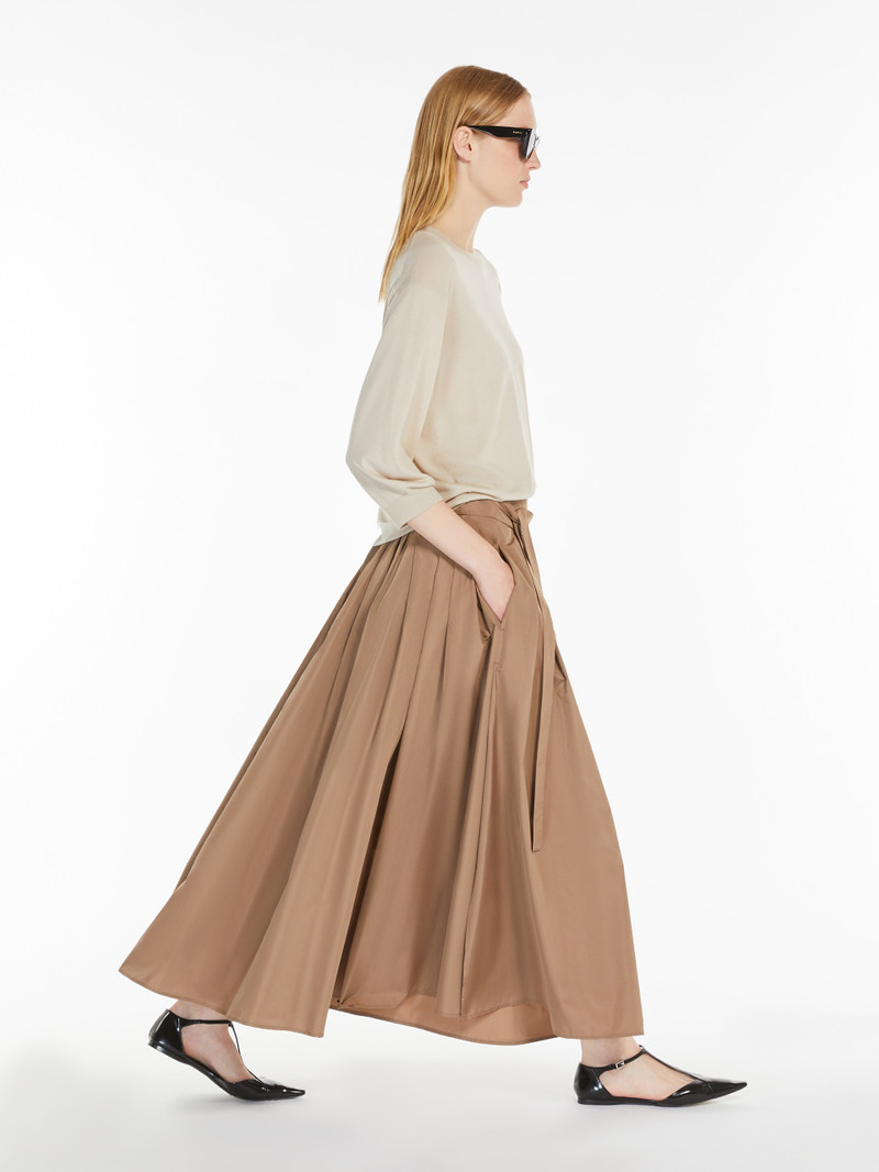 'S Max Mara GEA Pleated water-repellent taffeta skirt outlook