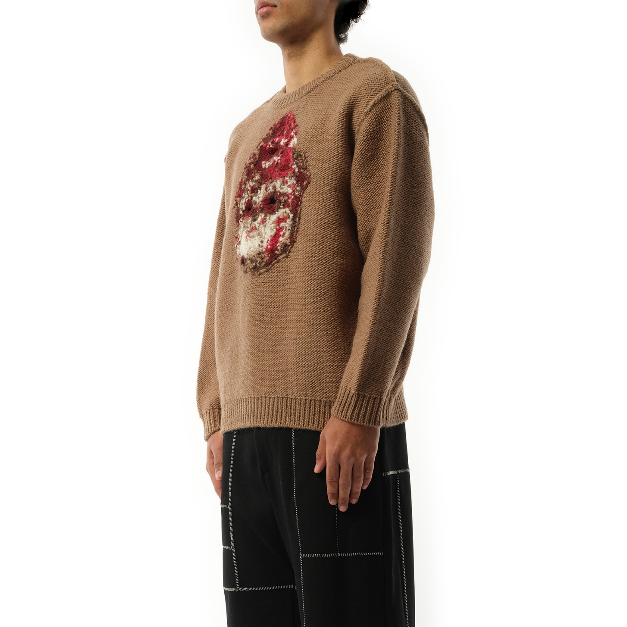 doublet Acting Zombie Knit Wear in Brown | marais | REVERSIBLE