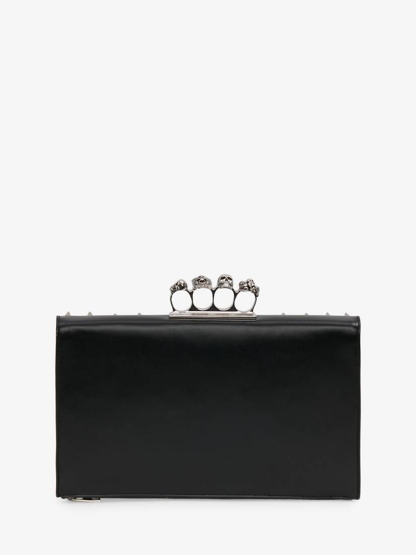 Men's Skull Four-ring Pouch in Black - 3