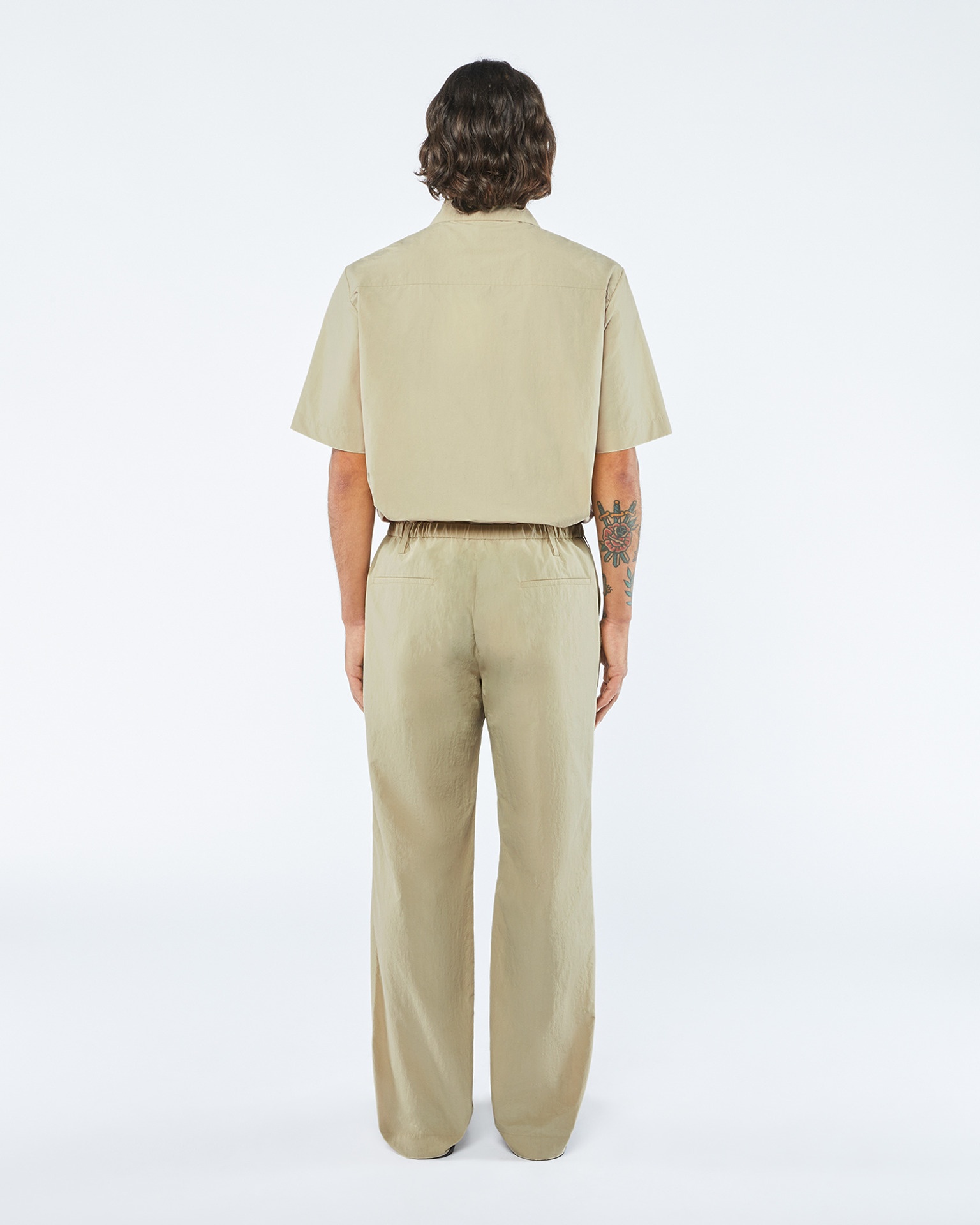 MORRIS - Tech-poplin pants - Pebble - 5