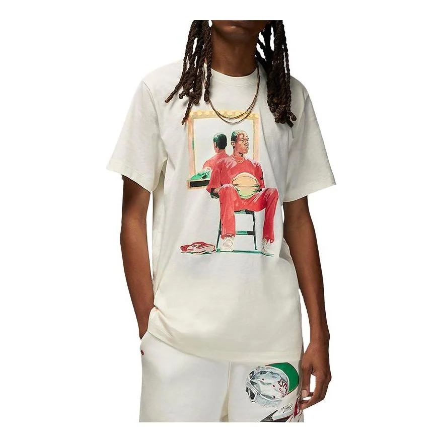 Air Jordan Flight Artist Series T-Shirt 'White' DQ7381-133 - 1