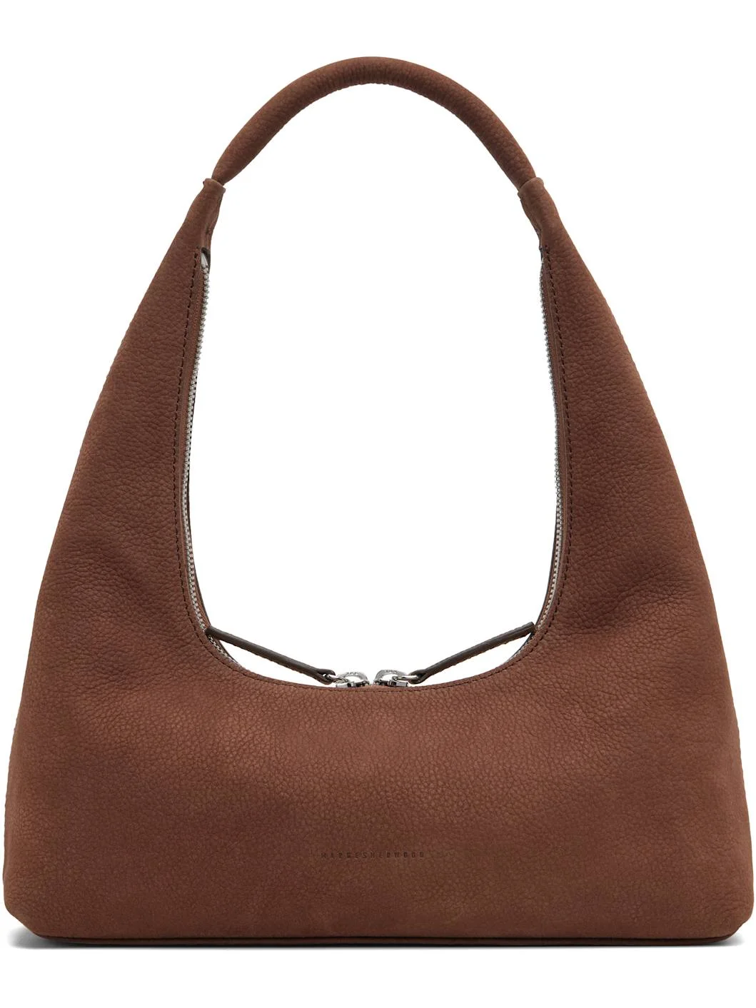 Brown Nubuck Shoulder Bag - 1