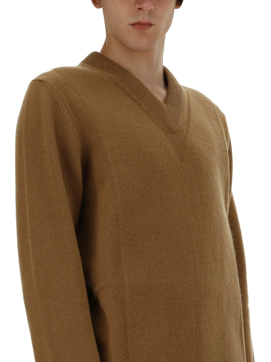 Jil Sander Men V-Neck Sweater - 4