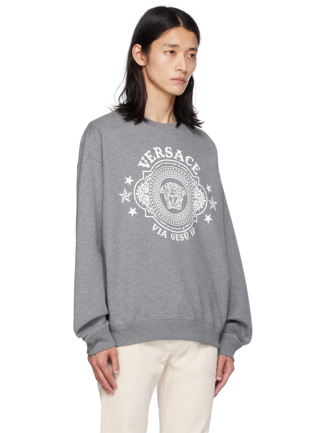 Gray Printed Sweatshirt - 2