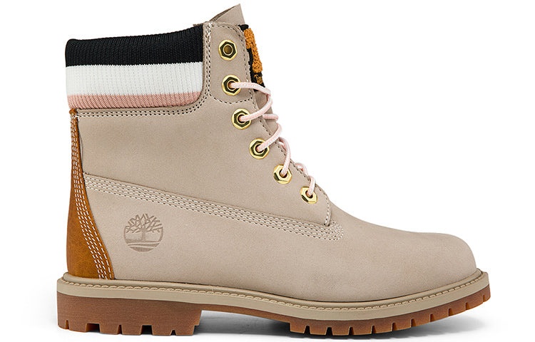 (WMNS) Timberland Premium 6 Inch Heritage Cupsole Boots 'Light Taupe Nubuck' A2GA4W - 2
