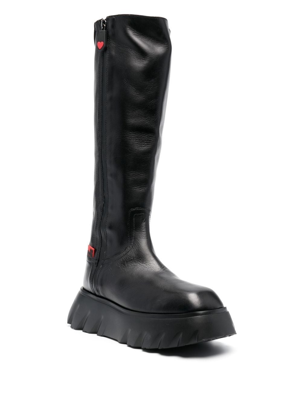 logo-patch boots - 2
