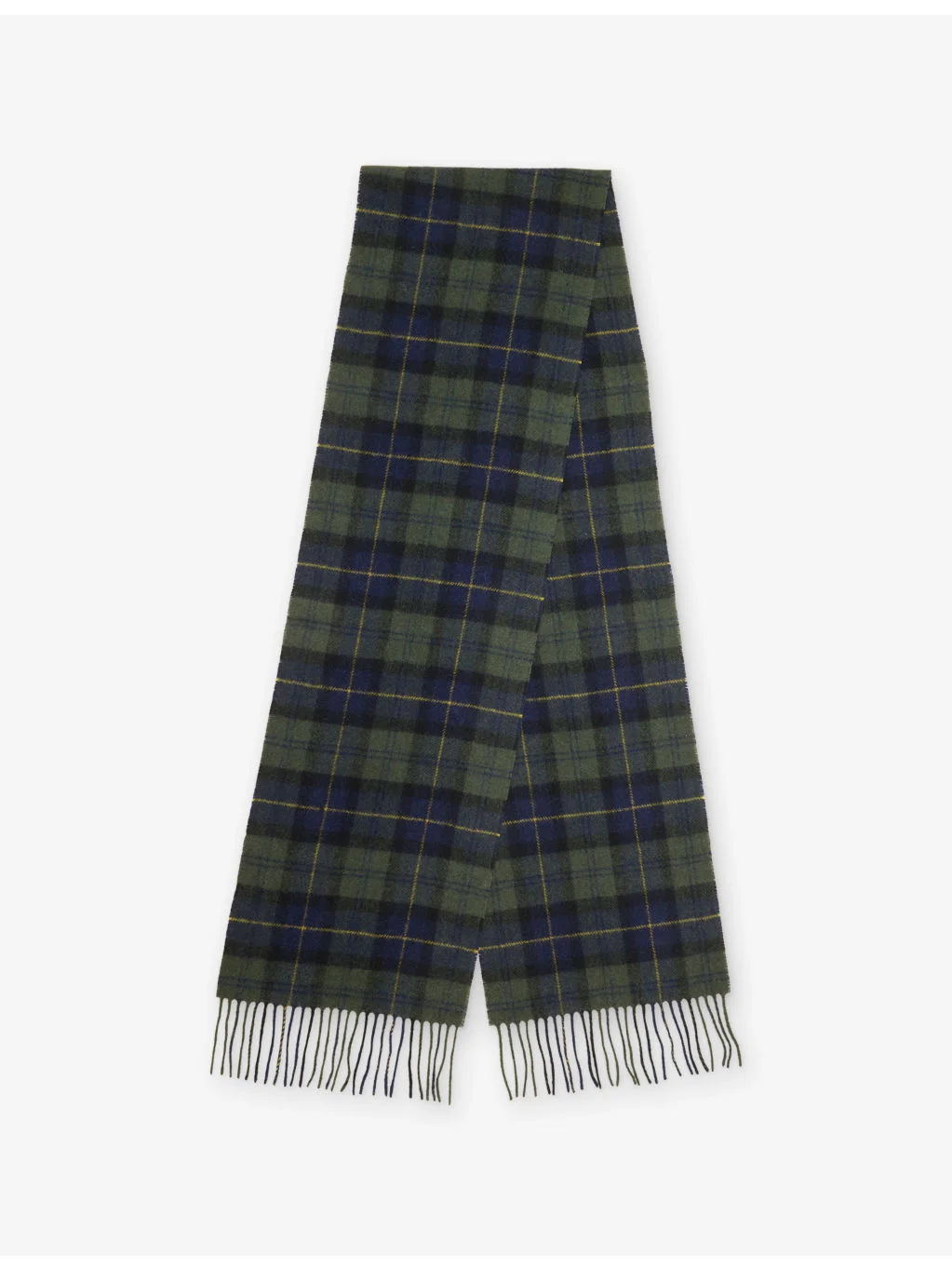 Tartan Wool Scarf - 1