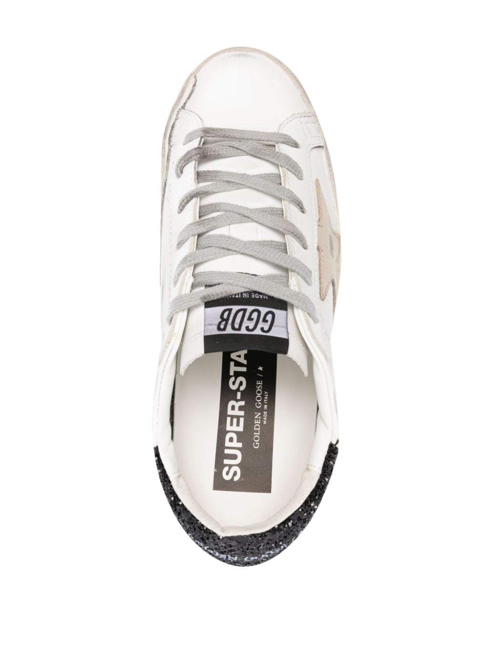 Super-Star glitter-heel leather sneakers - 4